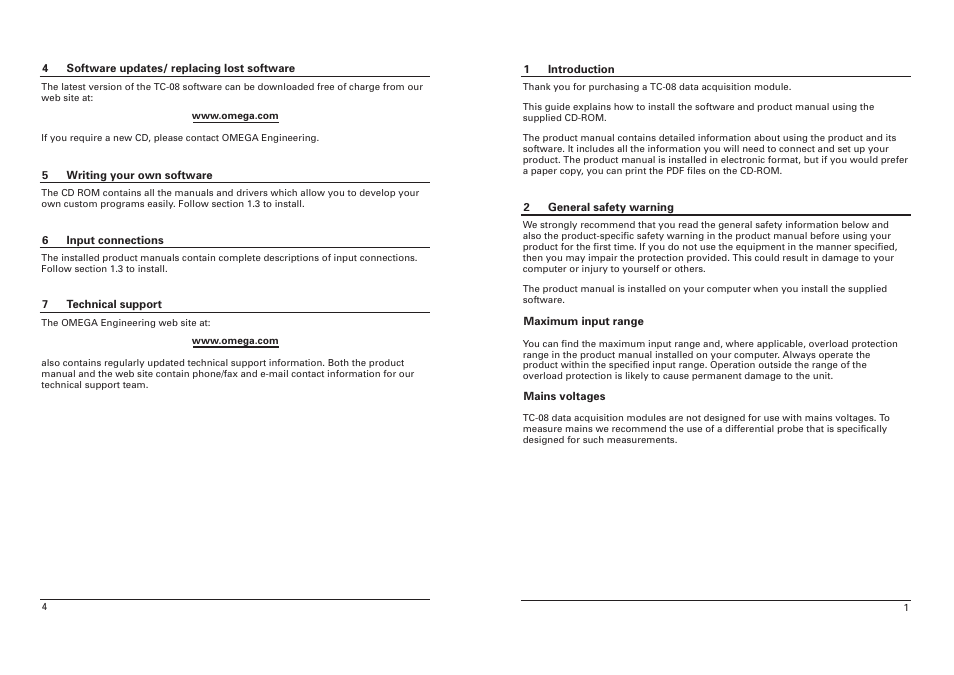 Omega TC-08 User Manual | Page 3 / 4