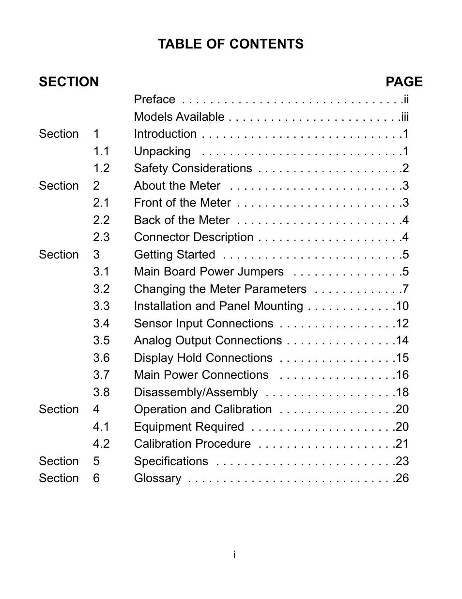 Omega DP119-RTD User Manual | Page 3 / 36