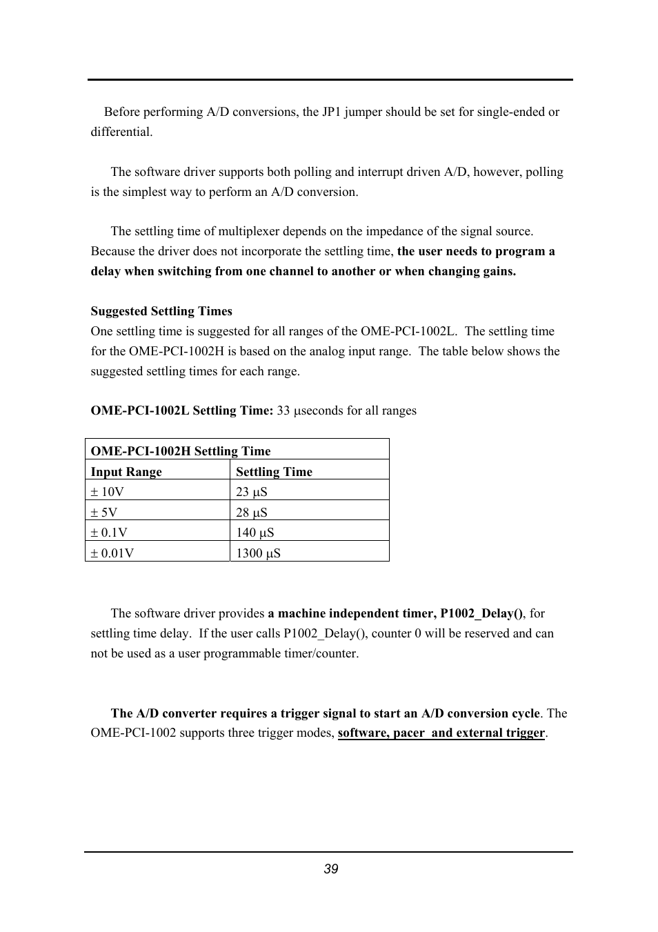 Omega 1002 User Manual | Page 39 / 48