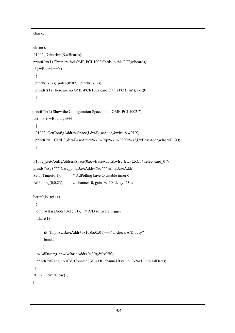 Omega 1002 User Manual | Page 43 / 48