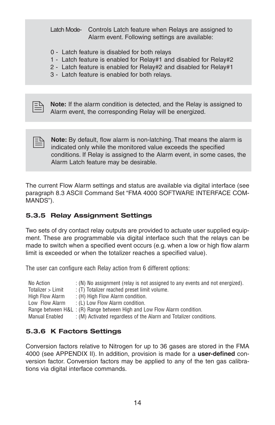 Omega FMA 4000 User Manual | Page 18 / 55