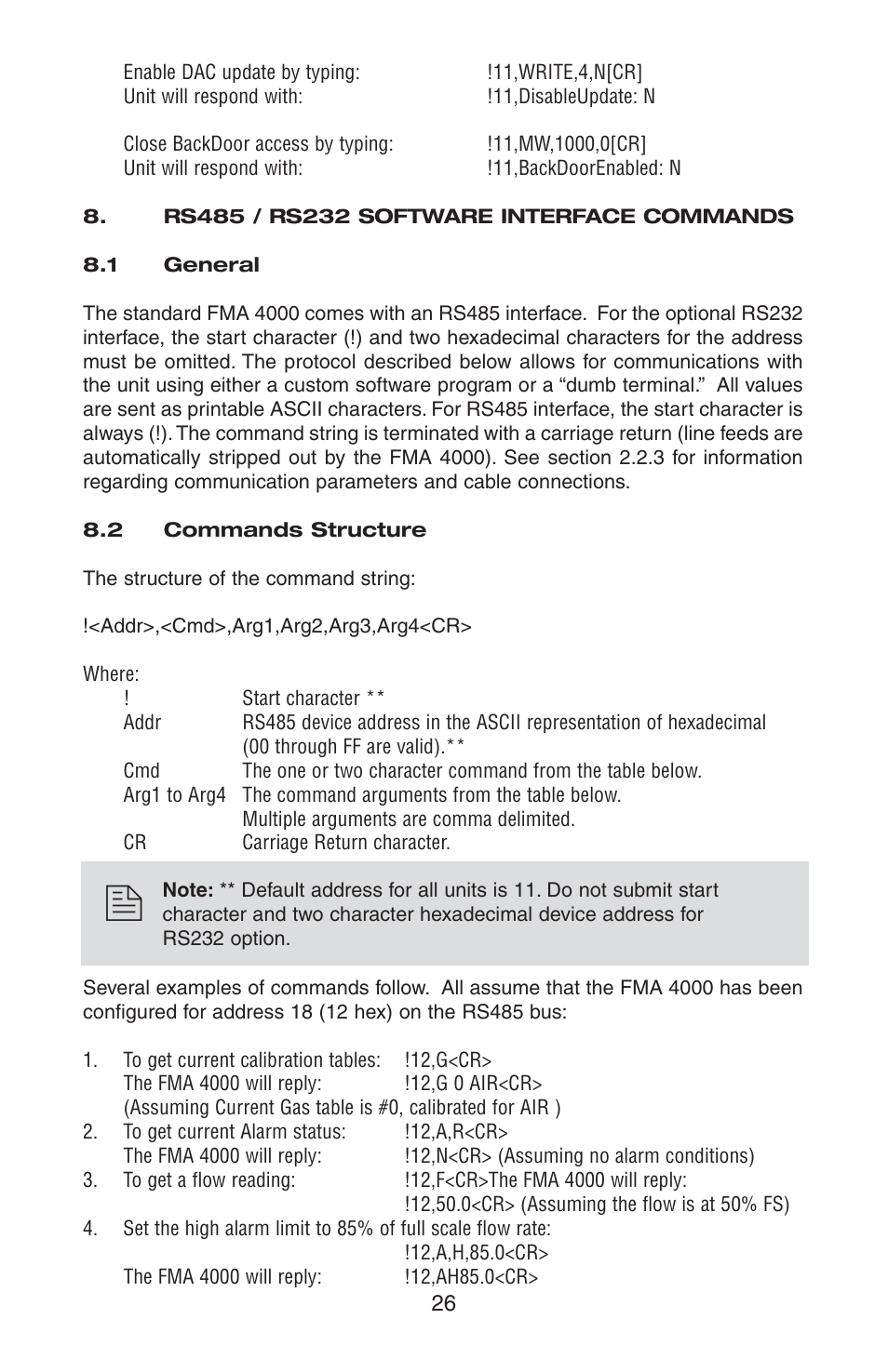 Omega FMA 4000 User Manual | Page 30 / 55