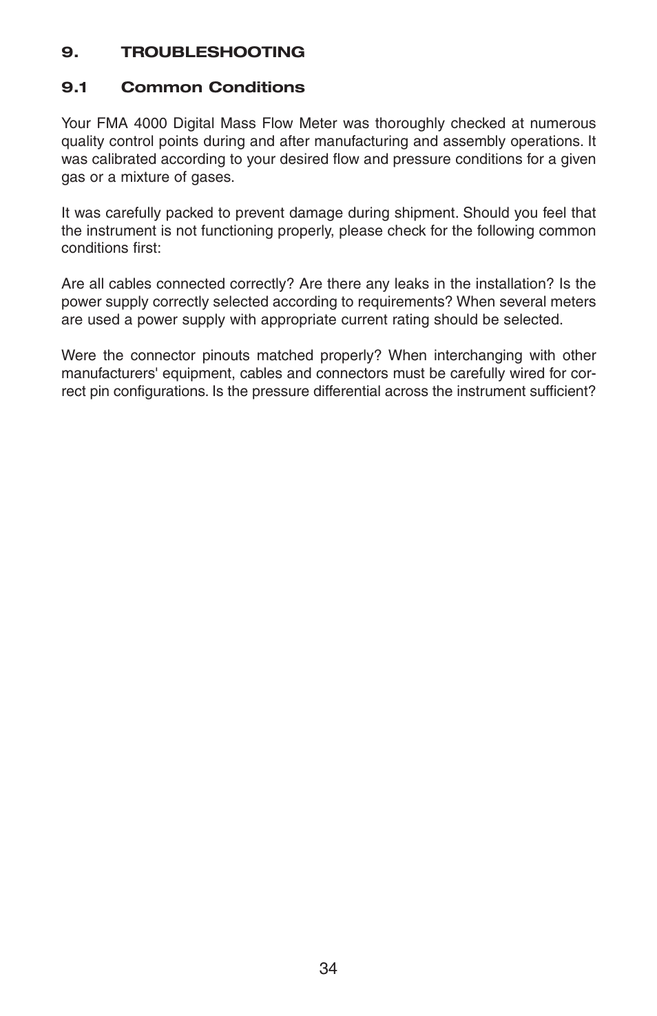 Omega FMA 4000 User Manual | Page 38 / 55