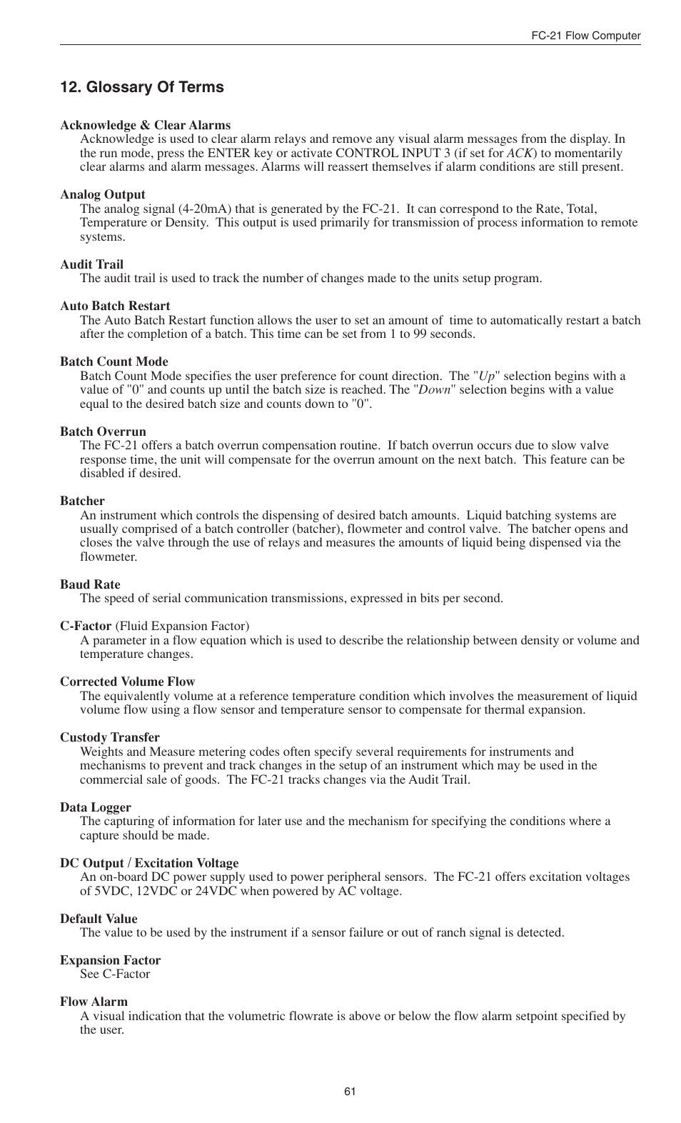 Omega FC-21 User Manual | Page 65 / 75