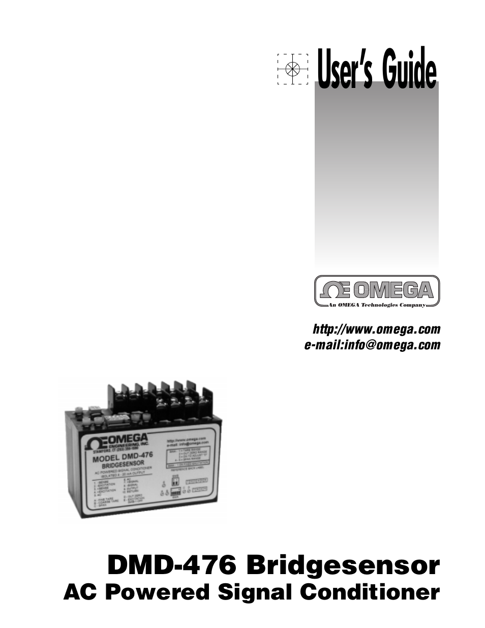 Omega DMD-476 User Manual | 8 pages