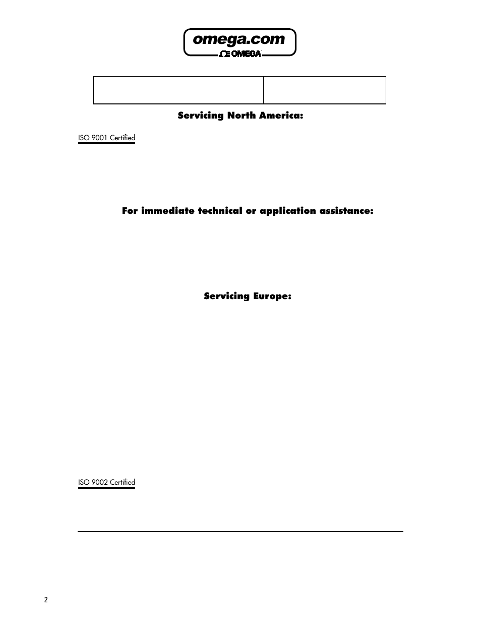 Omega DMD-476 User Manual | Page 2 / 8