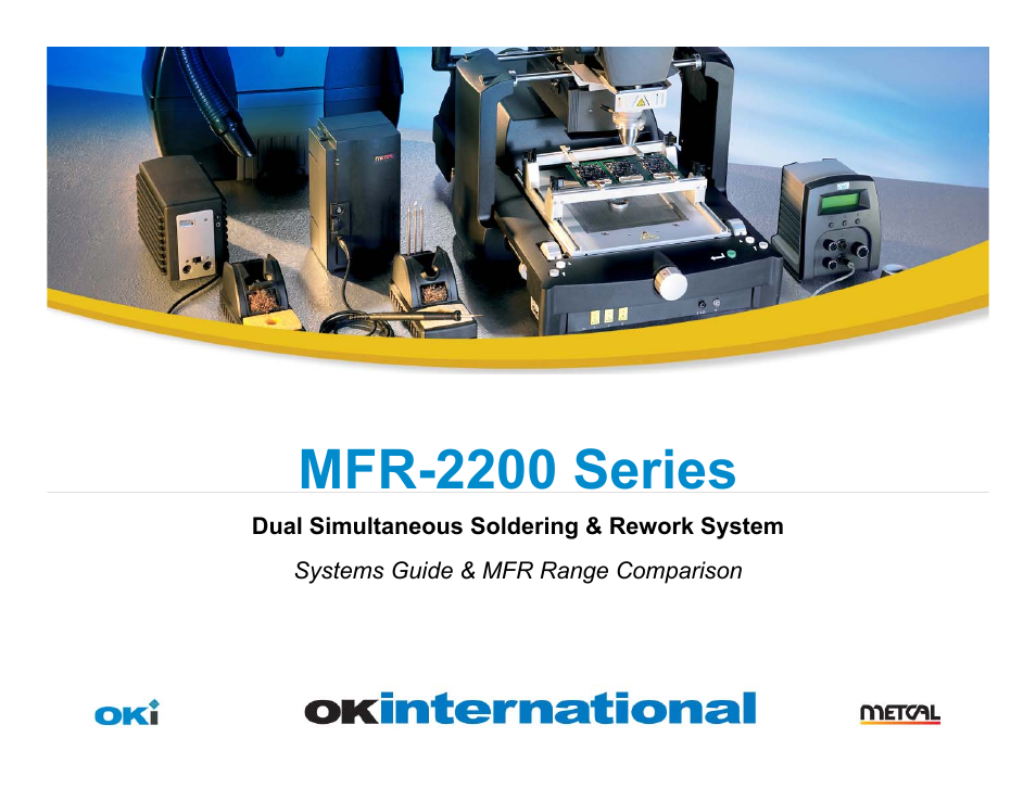 OK International Metcal MFR-2200 Series User Manual | 6 pages