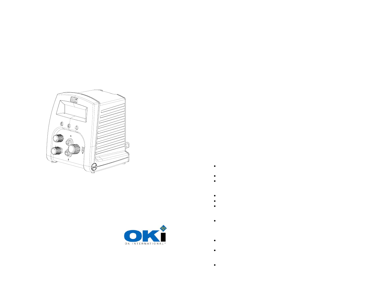 OK International DX-350 / 355 User Manual | 20 pages