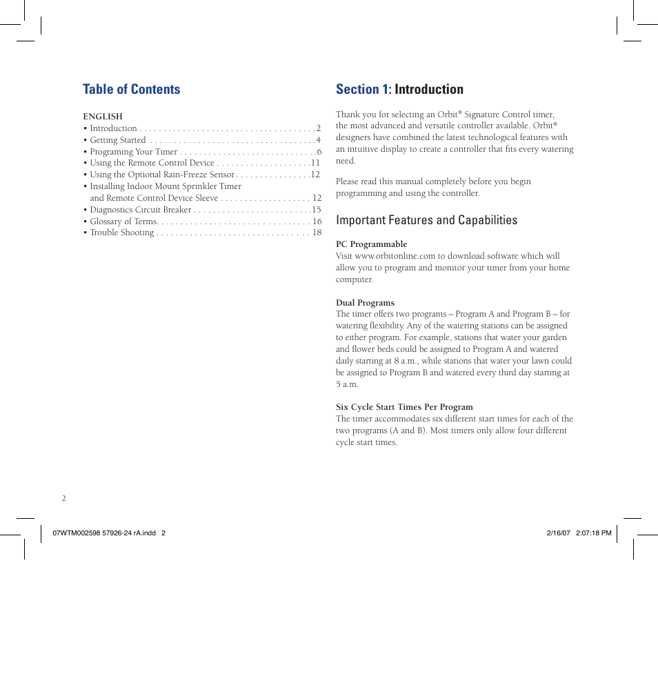 Orbit Manufacturing Fluid 57926 User Manual | Page 3 / 40