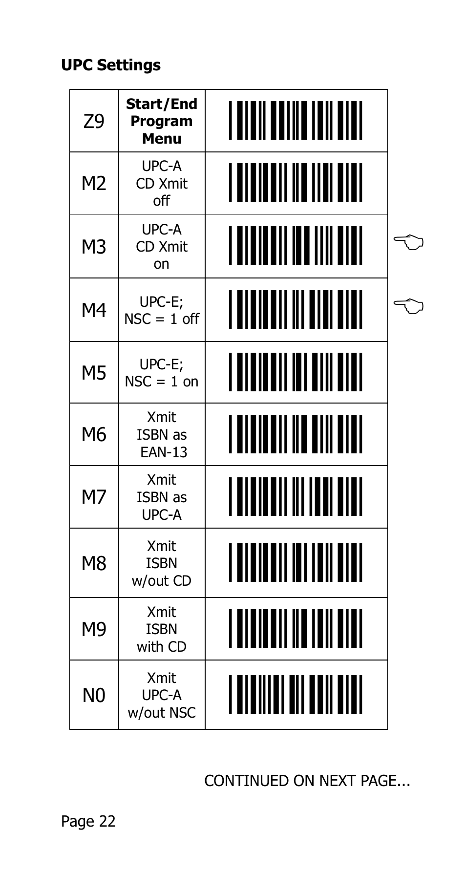 M3, b, M4, b | Opticon 25-WEDGE-04 User Manual | Page 26 / 47