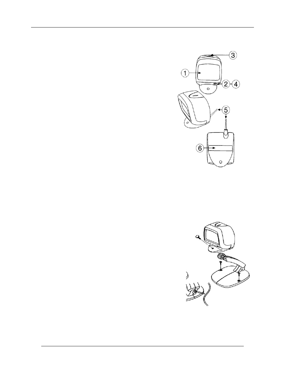 Parts of the scanner, Attaching scanner to adjustable stand | Opticon LPN 1736 User Manual | Page 5 / 149