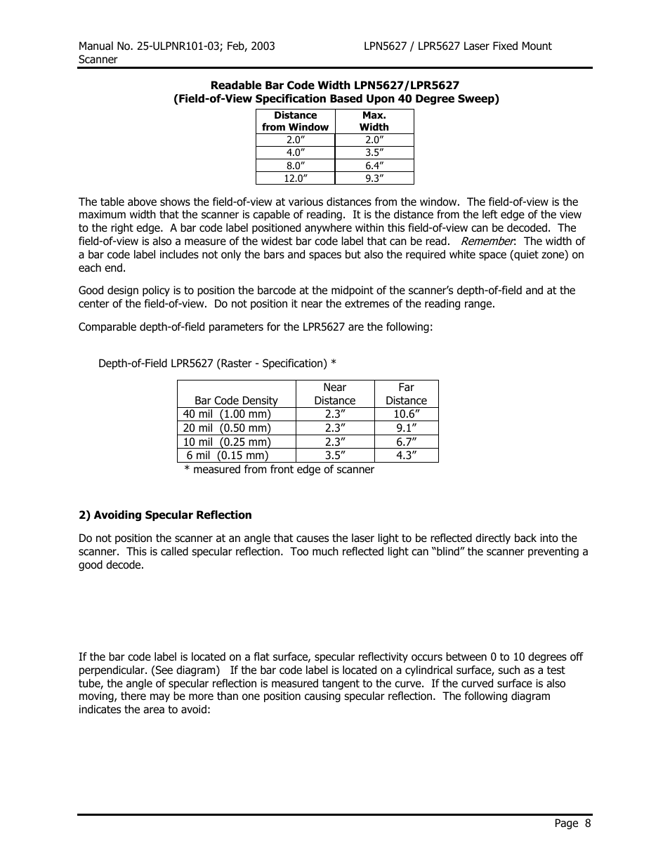 Opticon LPR5627 User Manual | Page 12 / 67