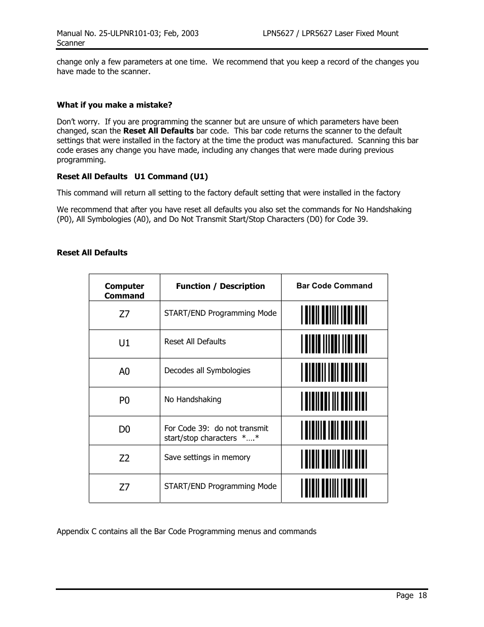Opticon LPR5627 User Manual | Page 22 / 67