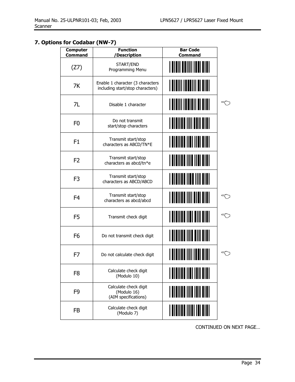 Opticon LPR5627 User Manual | Page 38 / 67