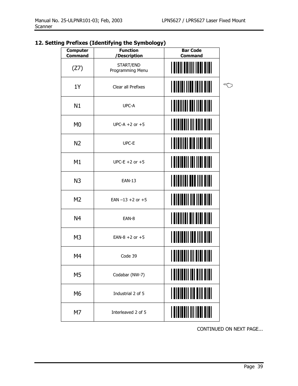 Opticon LPR5627 User Manual | Page 43 / 67