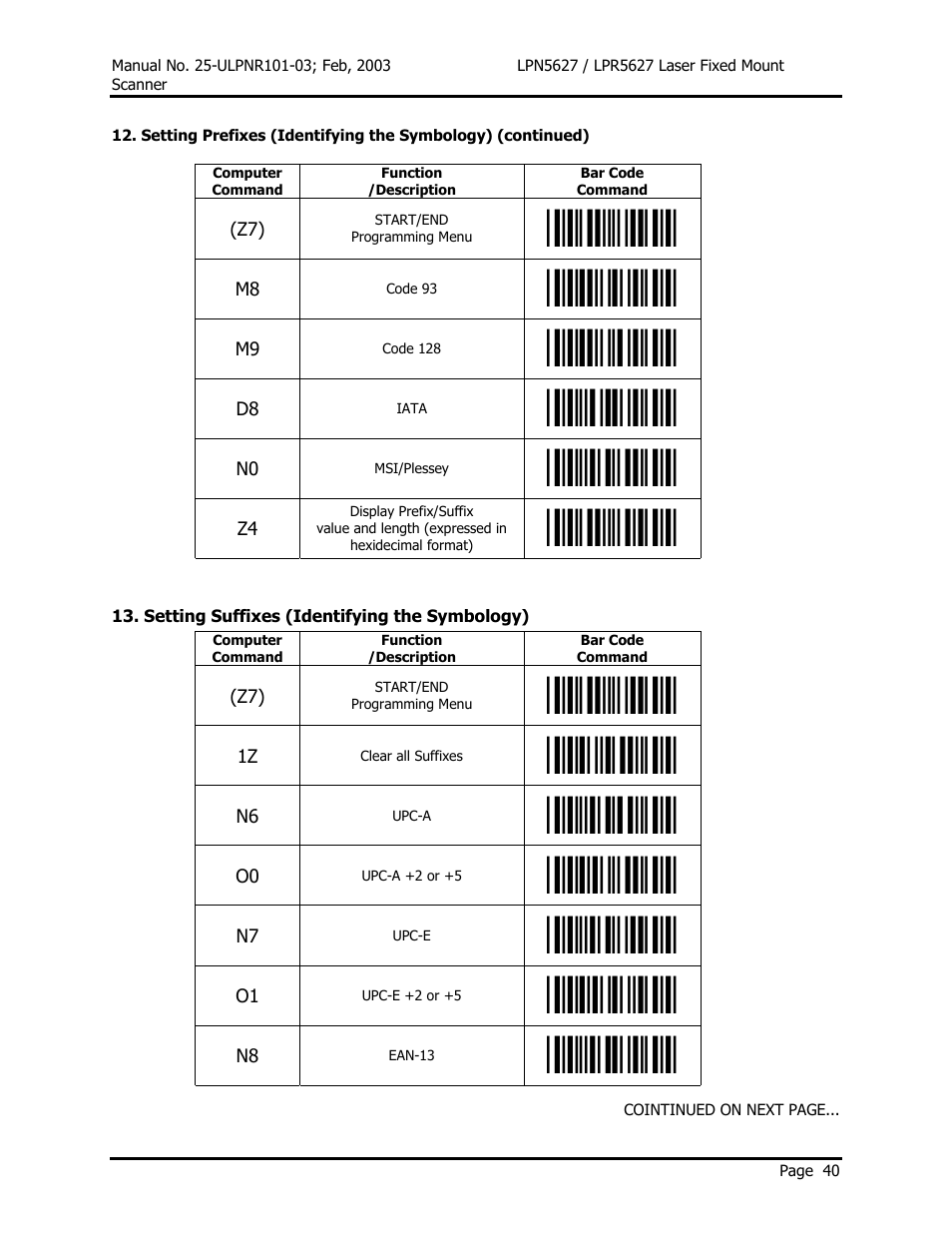 Opticon LPR5627 User Manual | Page 44 / 67