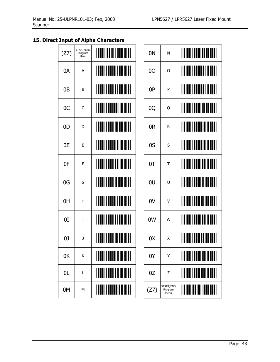 Opticon LPR5627 User Manual | Page 47 / 67