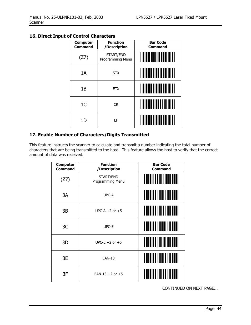 Opticon LPR5627 User Manual | Page 48 / 67