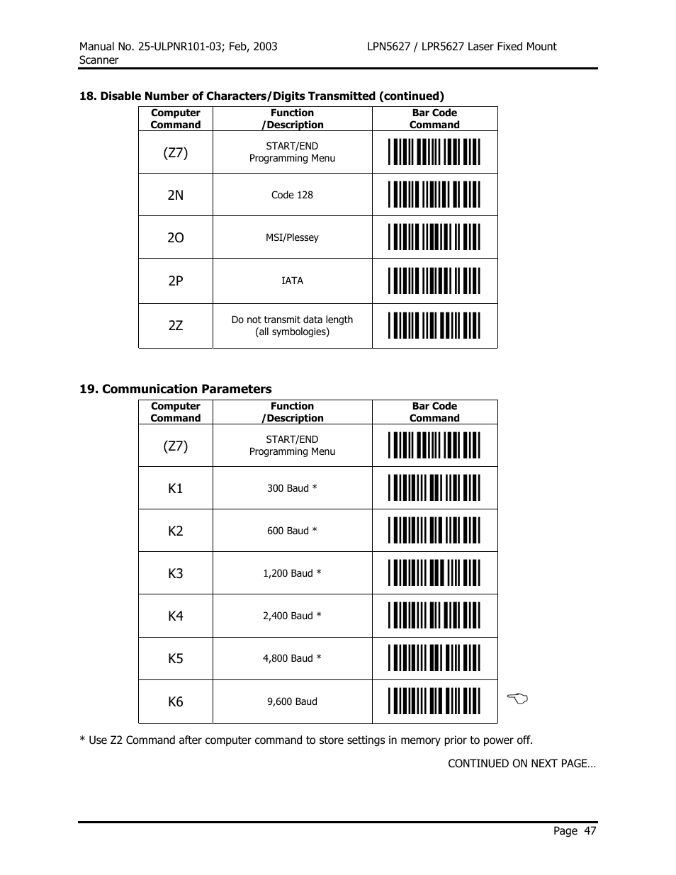 Opticon LPR5627 User Manual | Page 51 / 67