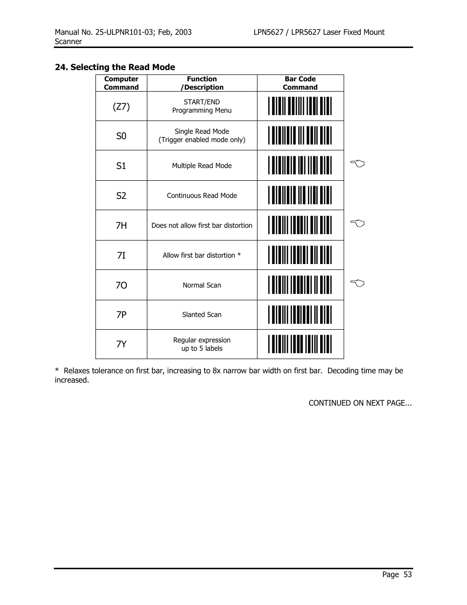 Opticon LPR5627 User Manual | Page 57 / 67