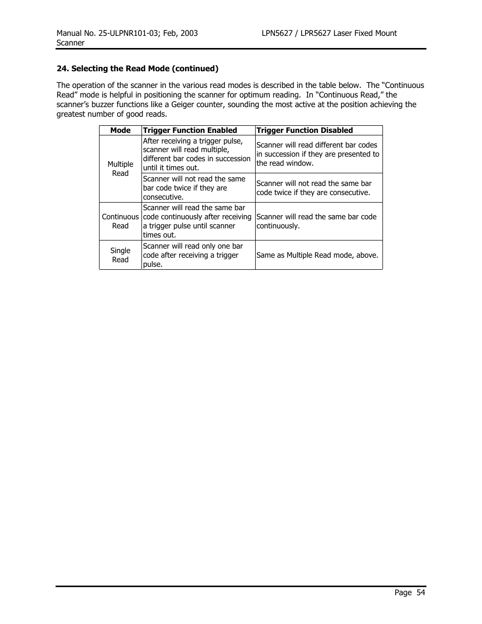 Opticon LPR5627 User Manual | Page 58 / 67