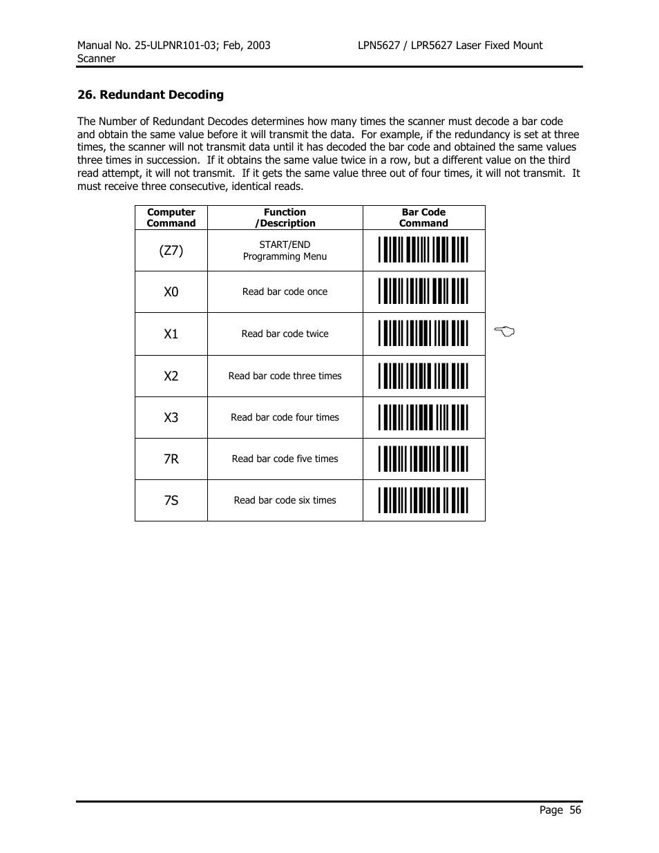 Opticon LPR5627 User Manual | Page 60 / 67