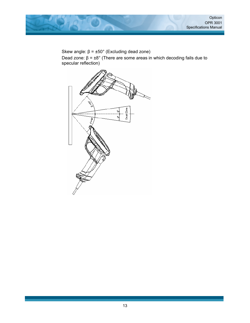 Opticon OPR 3001 User Manual | Page 13 / 40