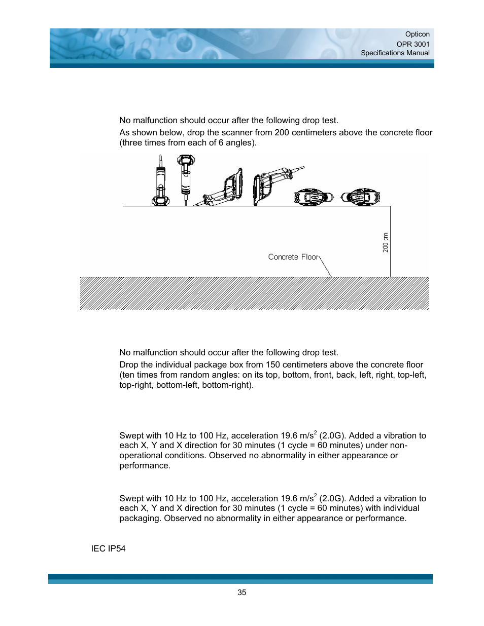 Opticon OPR 3001 User Manual | Page 35 / 40