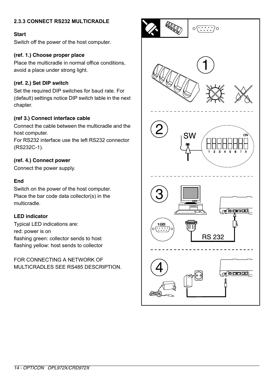 Opticon OPL972X User Manual | Page 14 / 23