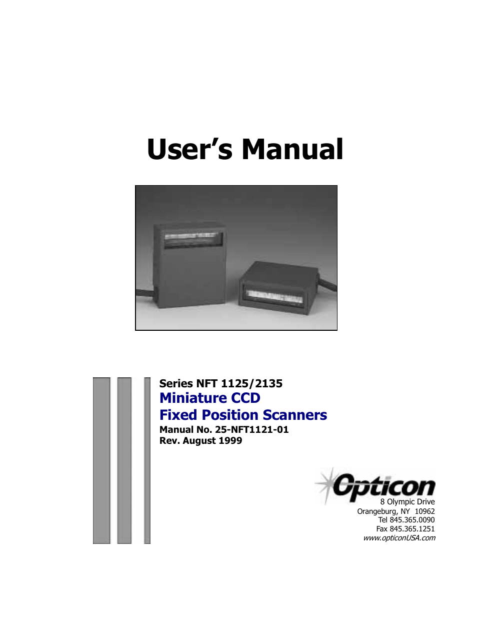 Opticon NFT 1125 User Manual | 61 pages