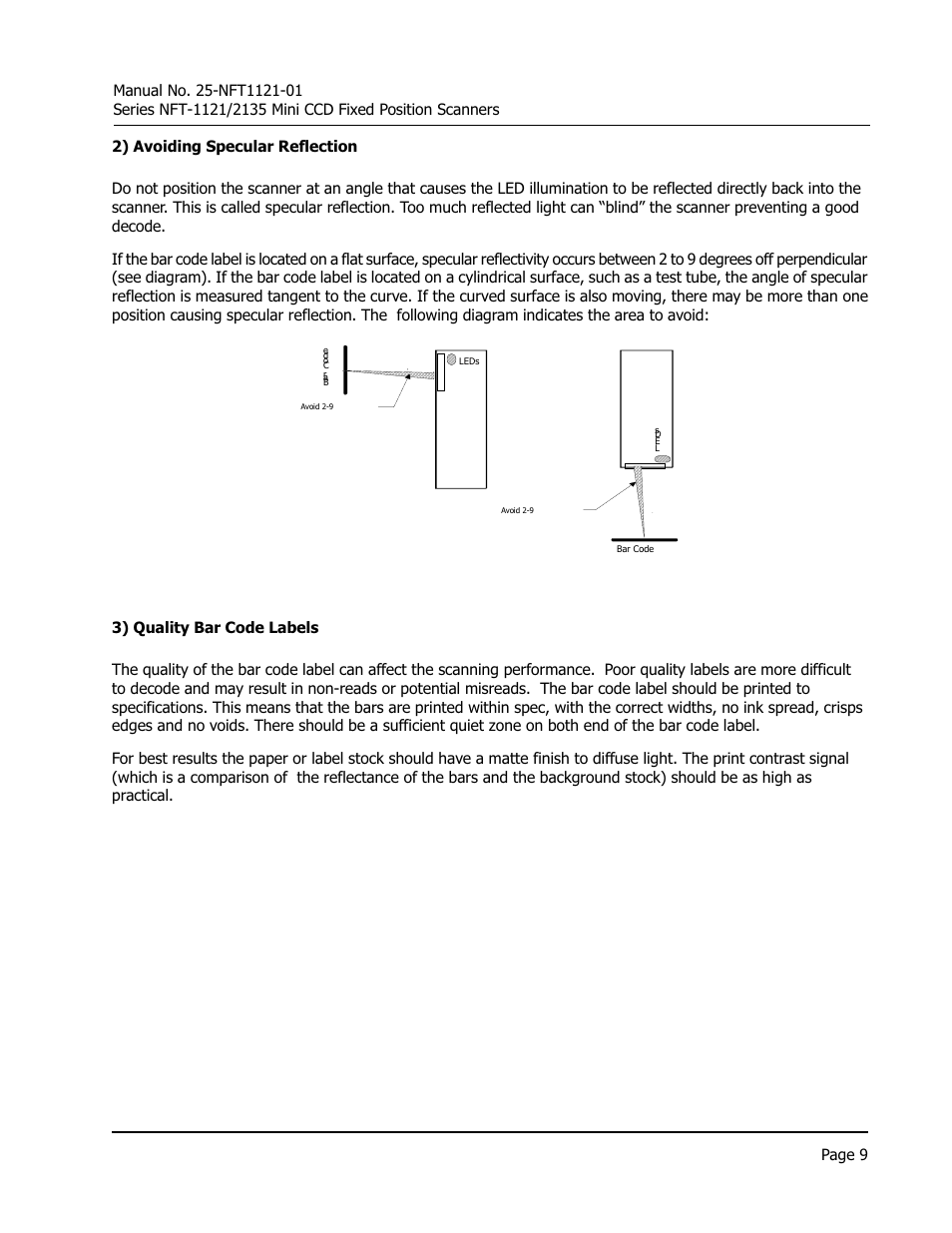 Opticon NFT 1125 User Manual | Page 15 / 61