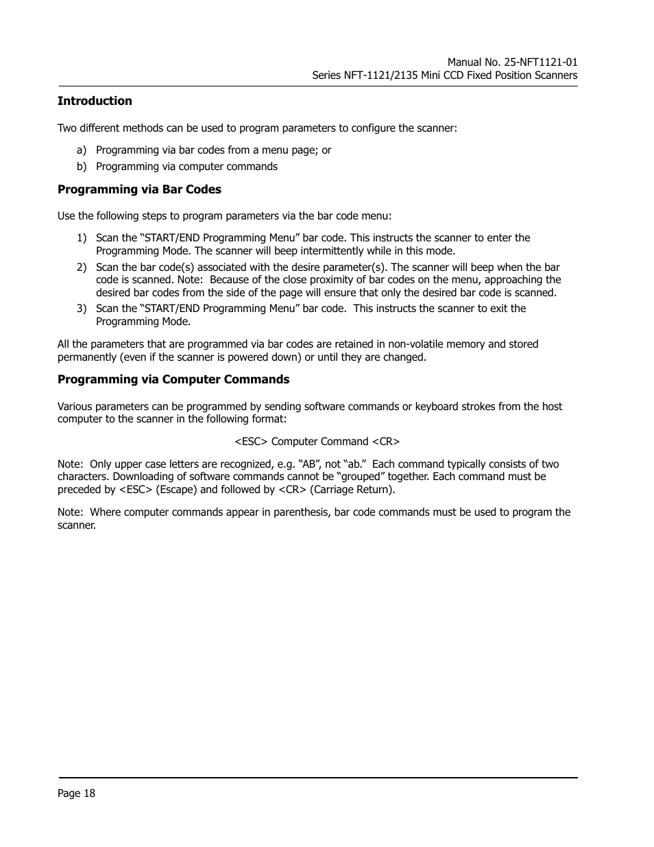 Opticon NFT 1125 User Manual | Page 24 / 61