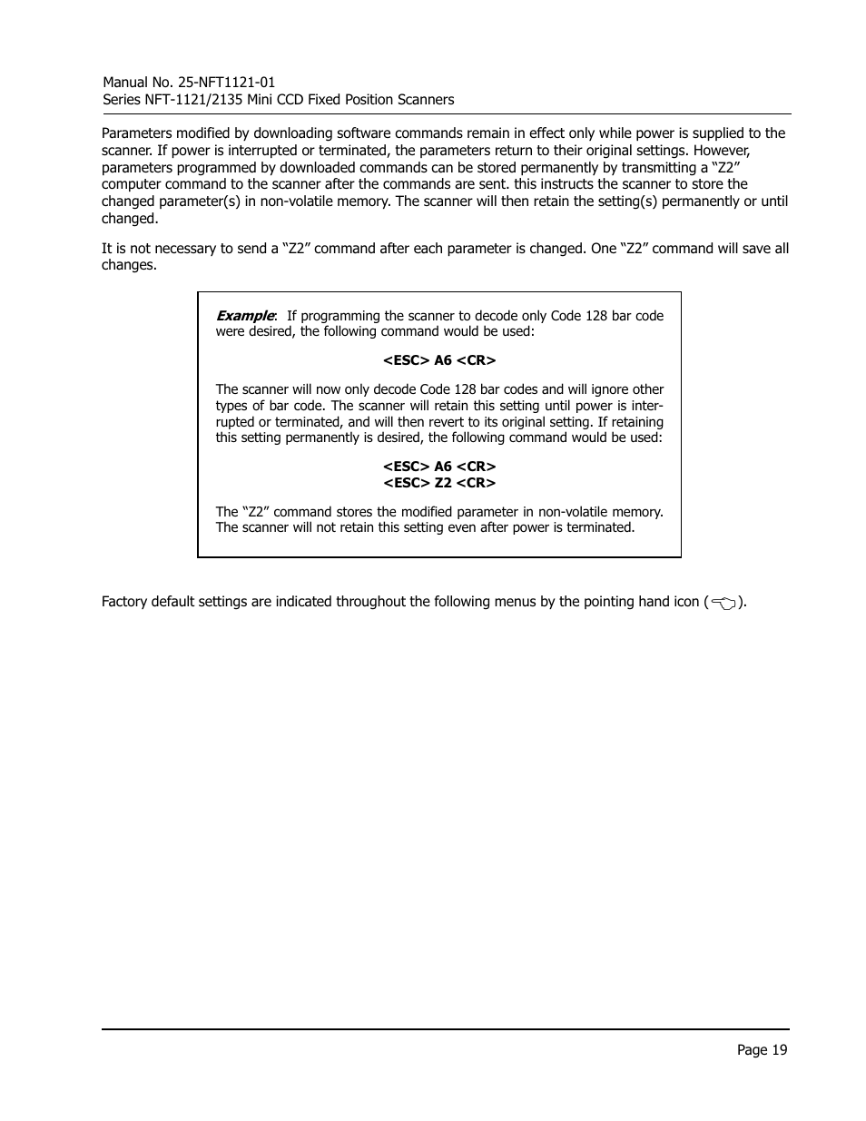 Opticon NFT 1125 User Manual | Page 25 / 61