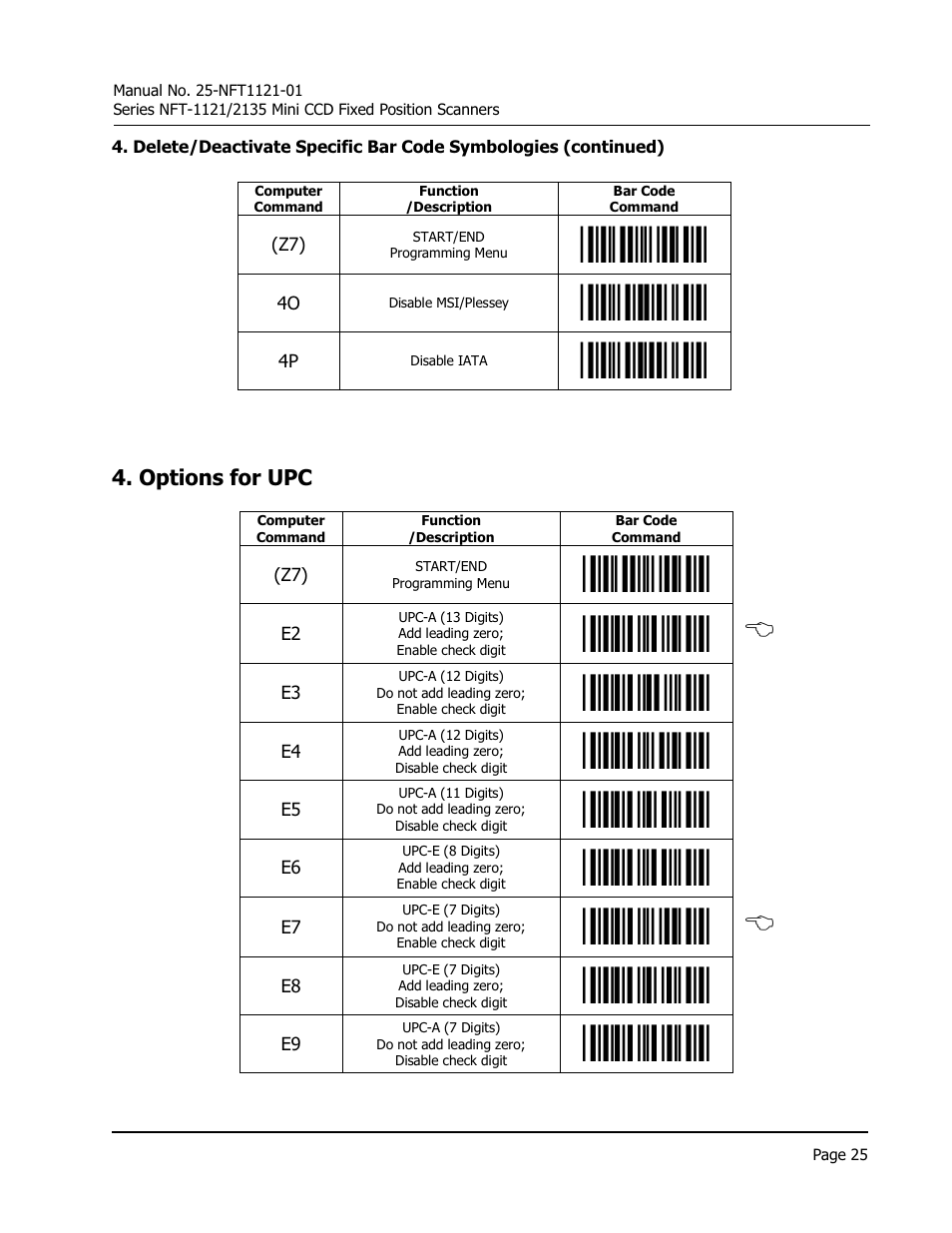 Opticon NFT 1125 User Manual | Page 31 / 61