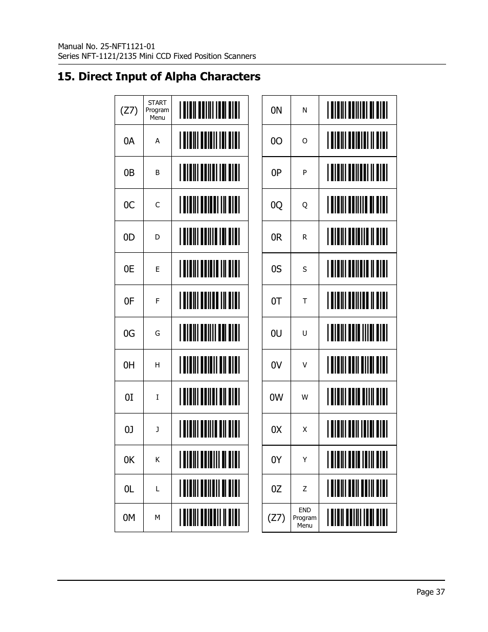 Opticon NFT 1125 User Manual | Page 43 / 61