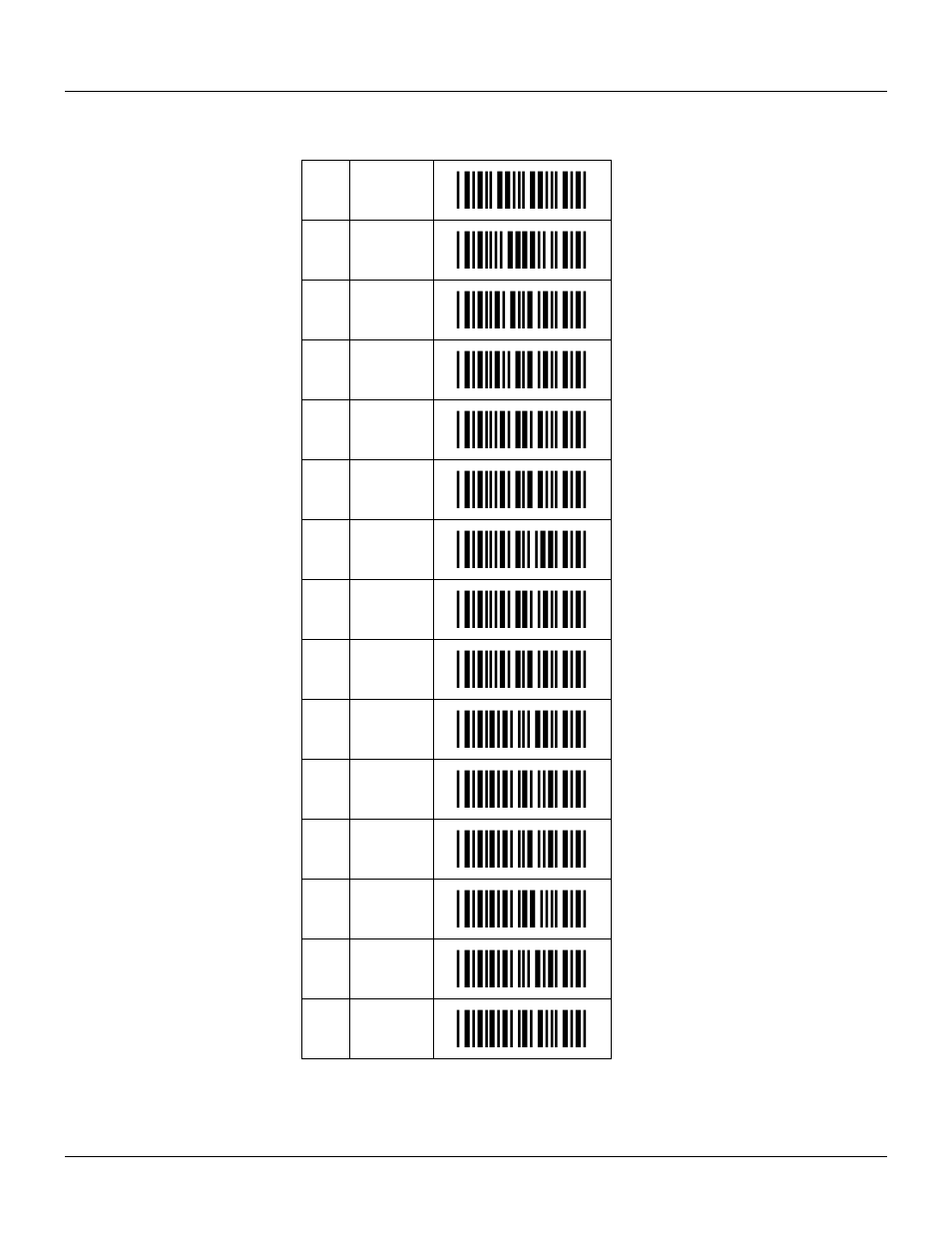 Suffix settings, Start/end program menu, Matrix 2of5 | Iata, Telepen, Msi/plessey, Ean-8, Ean-8+ add-on, Code 39, Codabar | Opticon 25-ULGPMU01-01 User Manual | Page 37 / 61