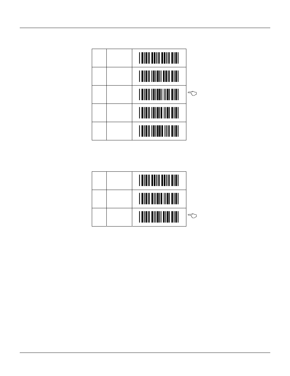 Redundant decoding settings, Start/end program menu, Positive and negative bar codes | Opticon 25-ULGPMU01-01 User Manual | Page 57 / 61