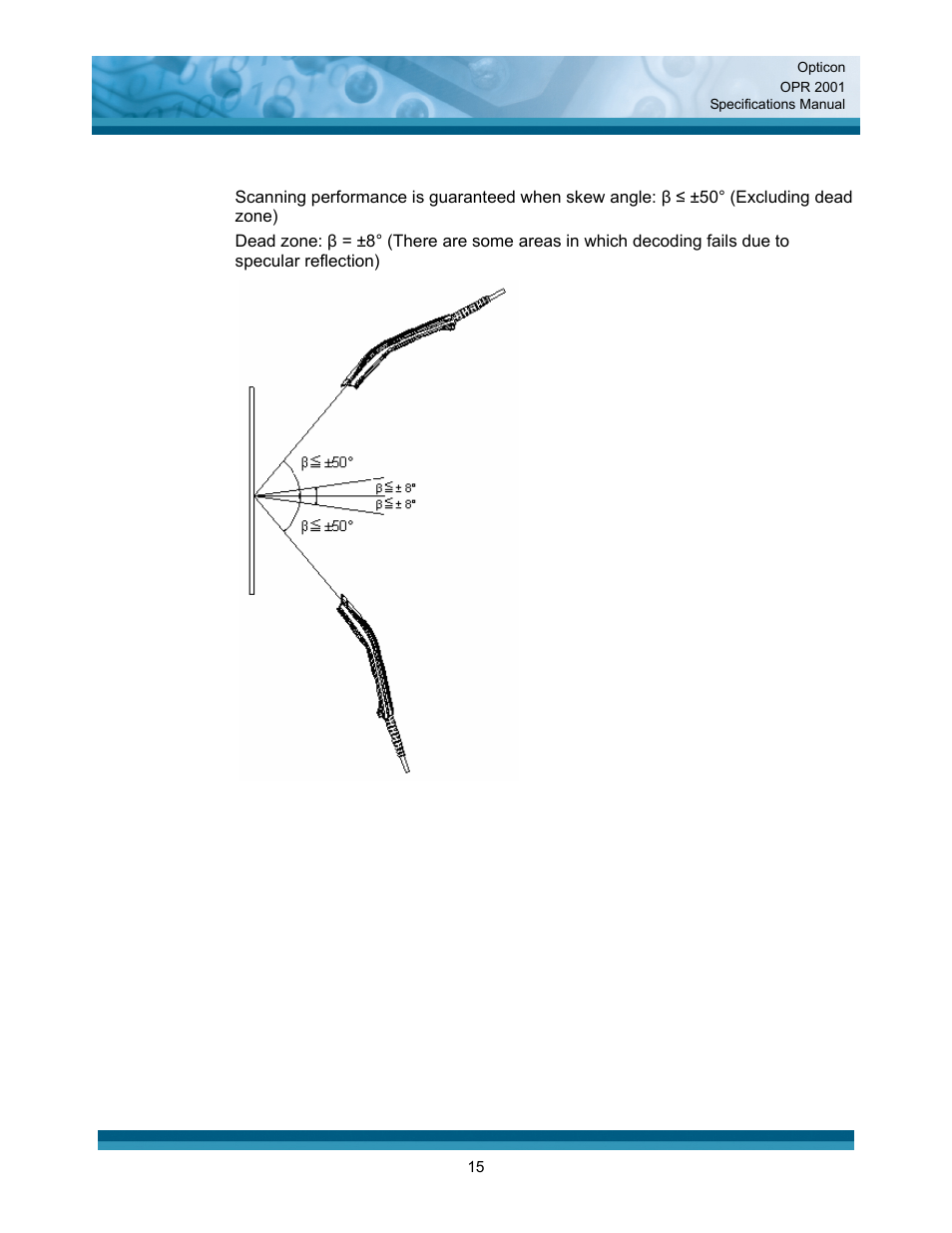 Opticon OPR 2001 User Manual | Page 15 / 42