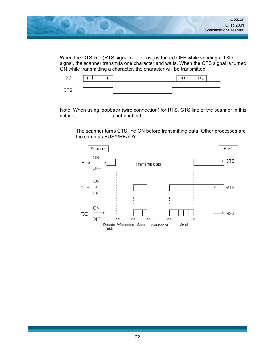 Opticon OPR 2001 User Manual | Page 22 / 42