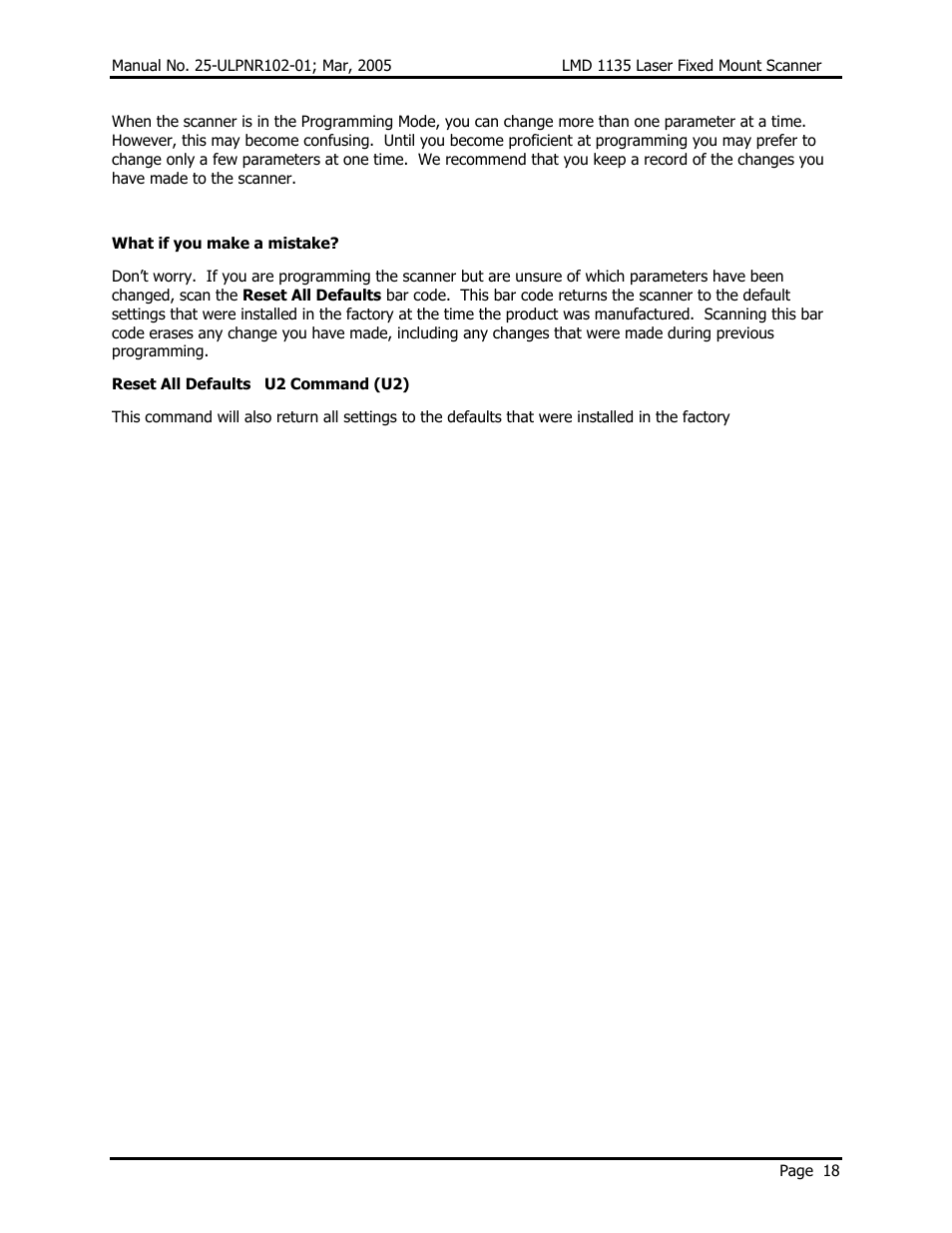 Opticon LMD 1135 User Manual | Page 22 / 73