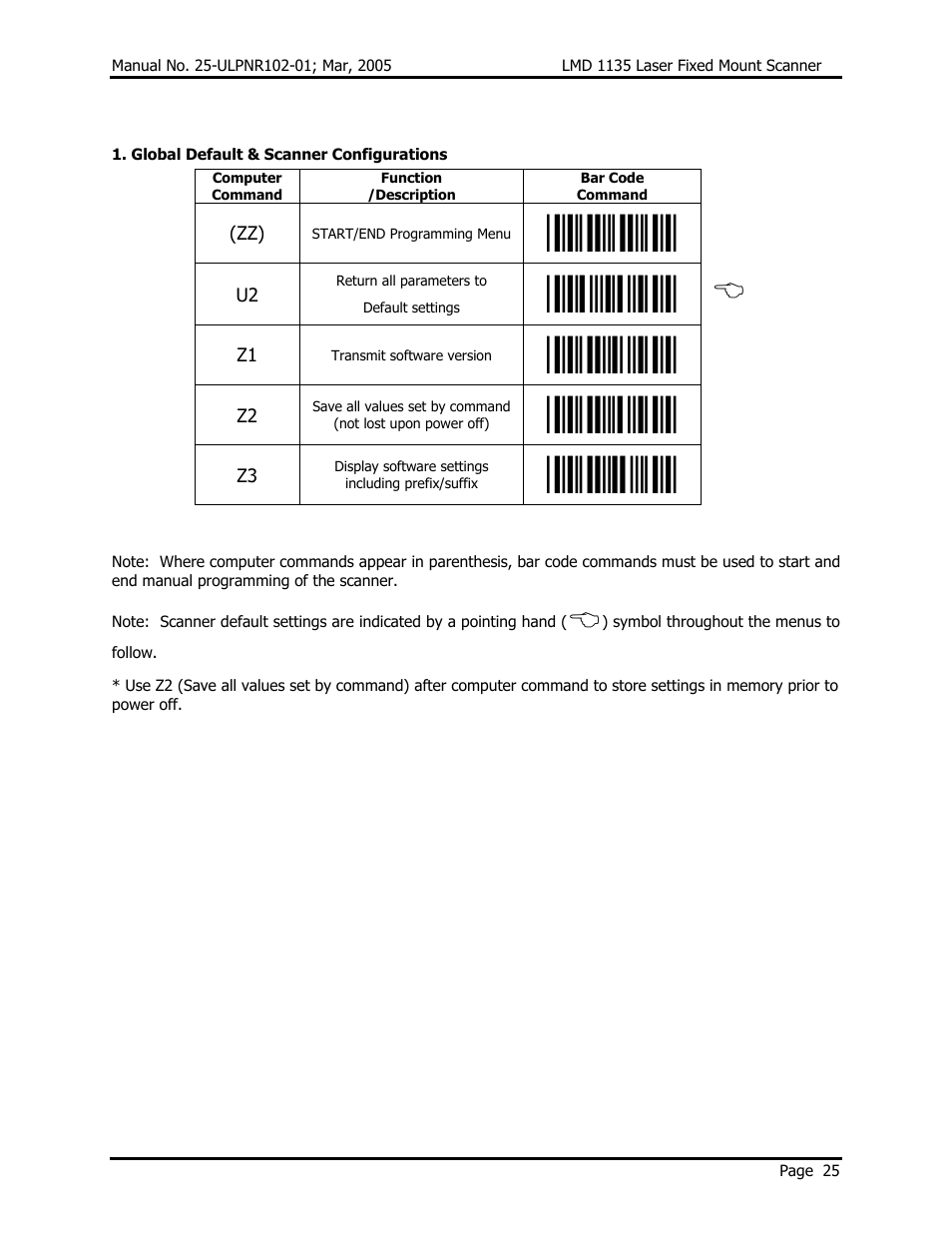 Opticon LMD 1135 User Manual | Page 29 / 73