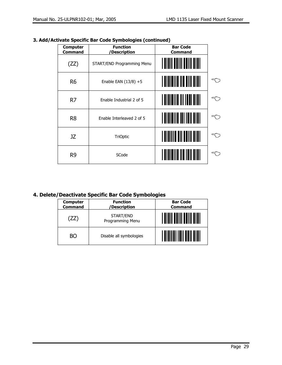 Opticon LMD 1135 User Manual | Page 33 / 73