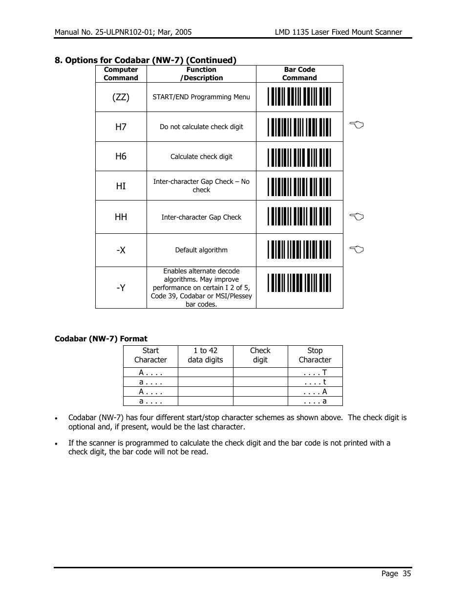 Opticon LMD 1135 User Manual | Page 39 / 73
