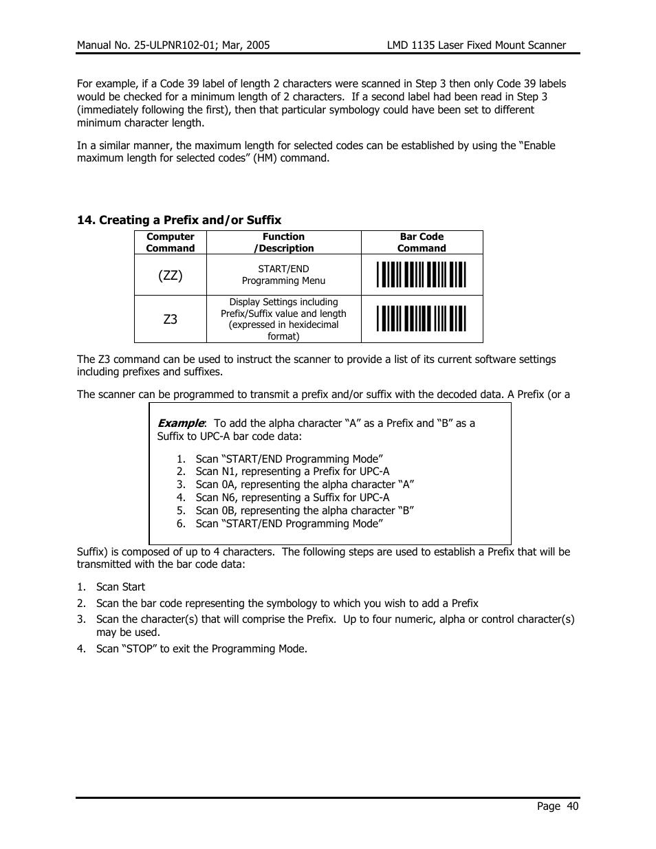 Opticon LMD 1135 User Manual | Page 44 / 73