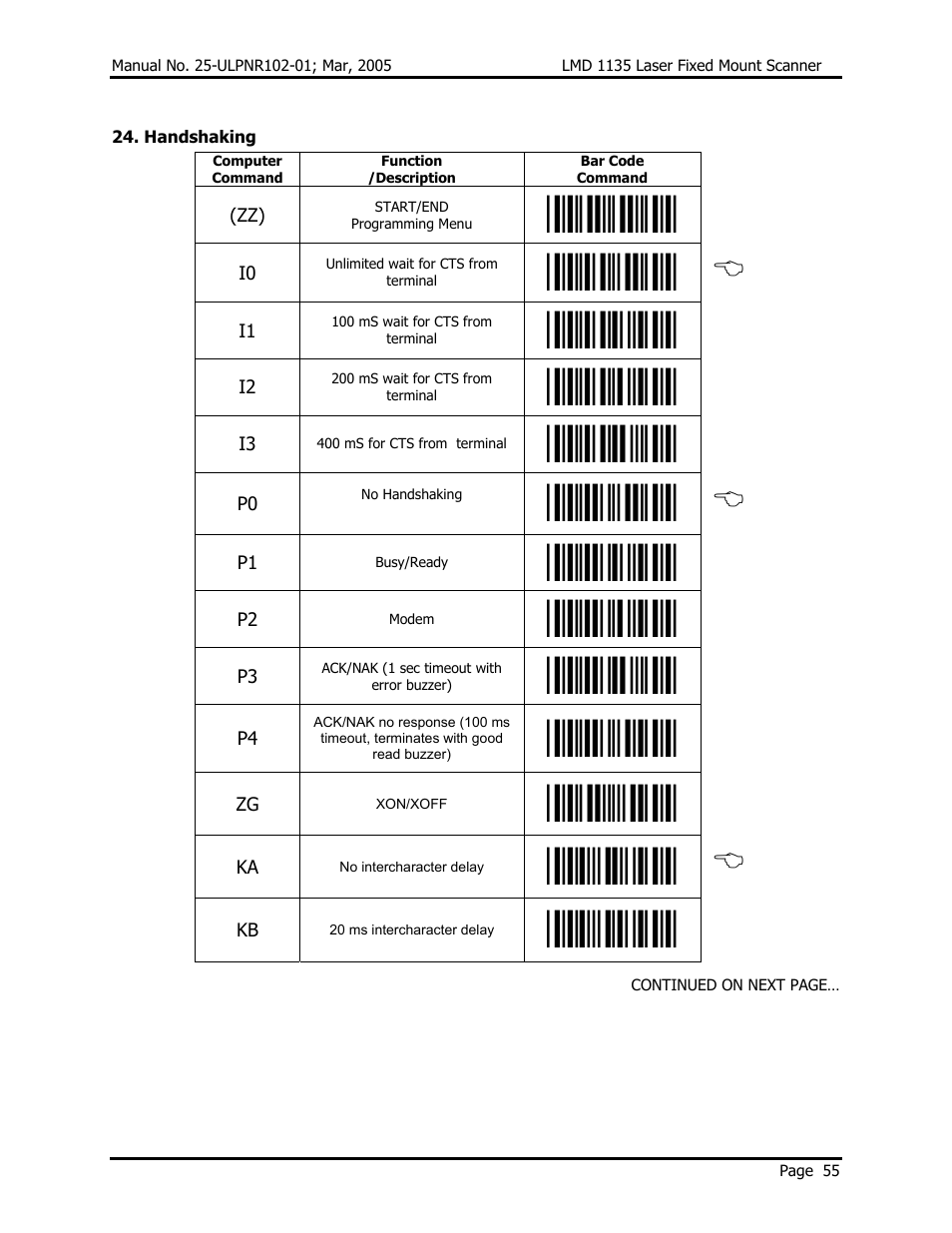 Opticon LMD 1135 User Manual | Page 59 / 73