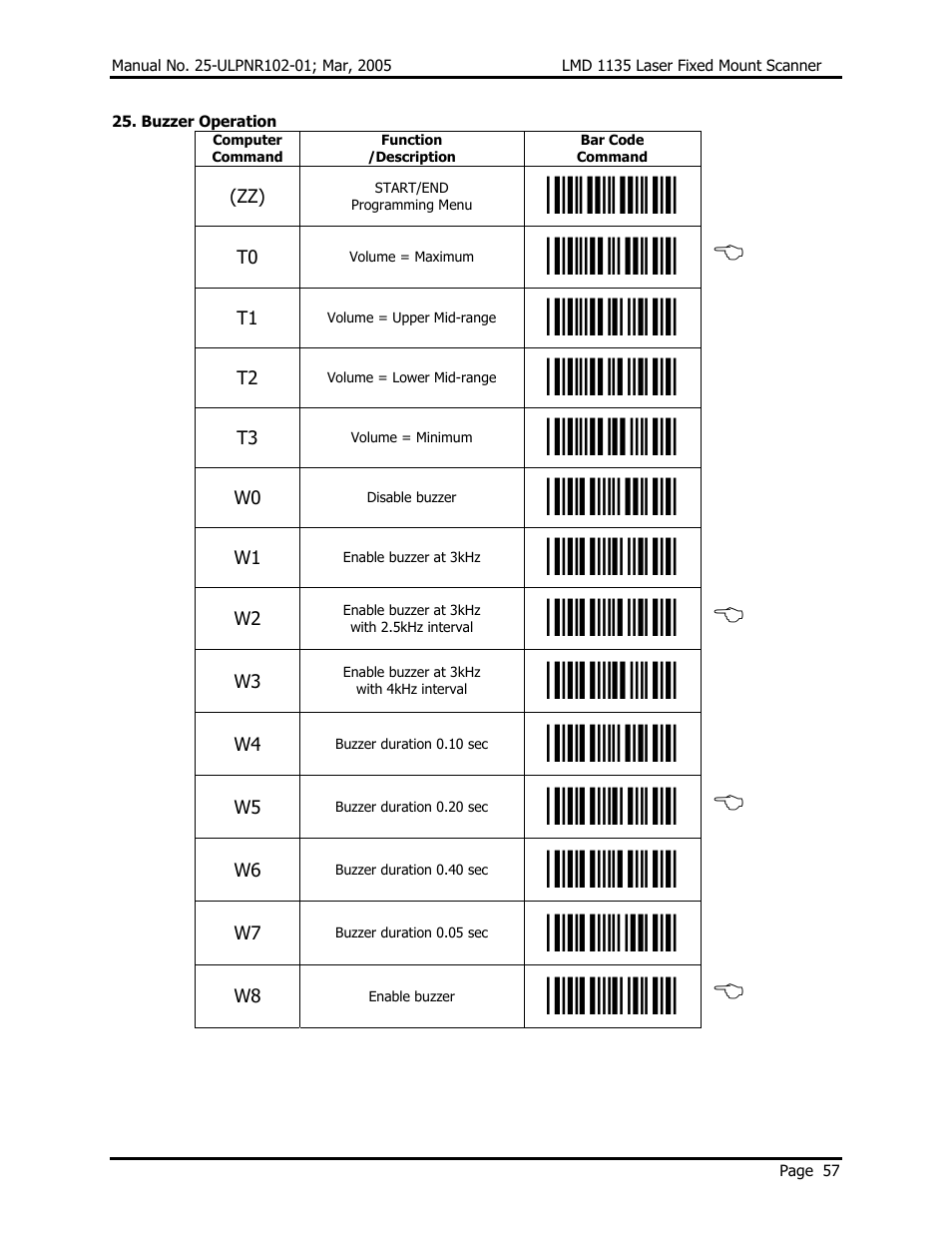 Opticon LMD 1135 User Manual | Page 61 / 73