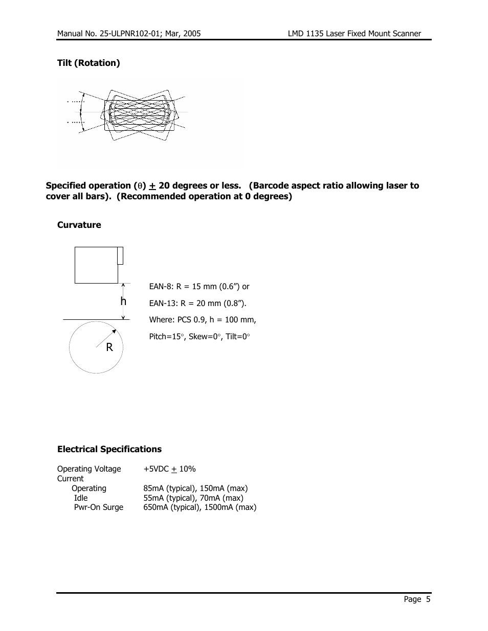 Opticon LMD 1135 User Manual | Page 9 / 73