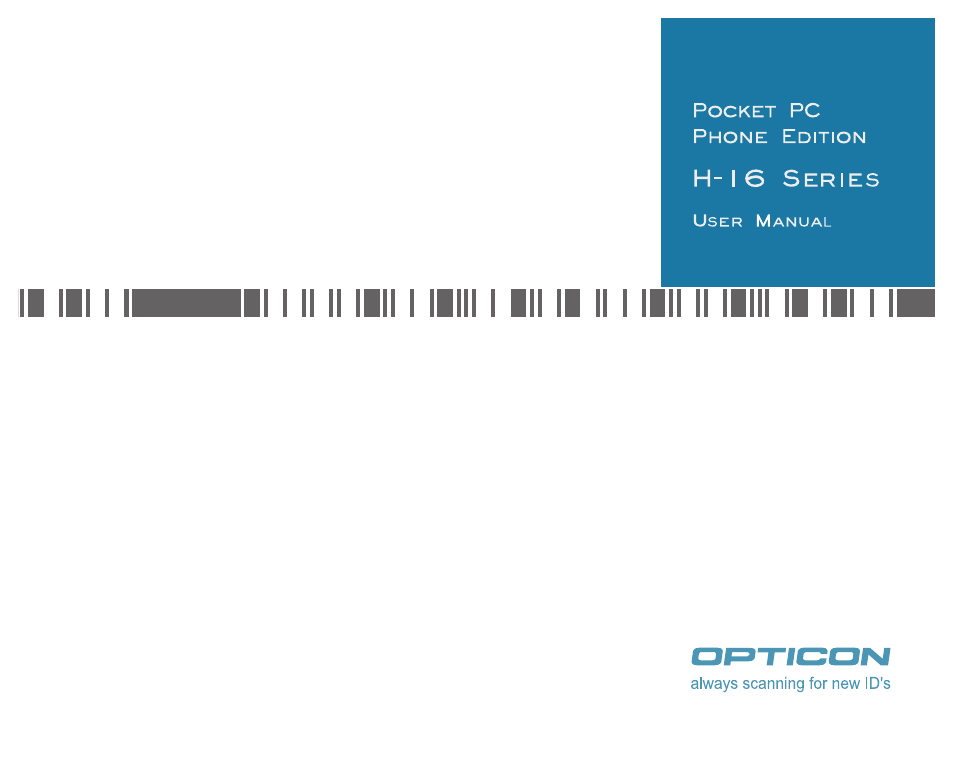 Opticon H-16 User Manual | 79 pages