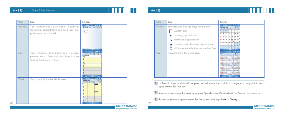 Opticon H-16 User Manual | Page 20 / 79