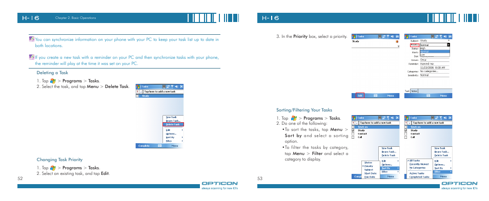 Opticon H-16 User Manual | Page 27 / 79